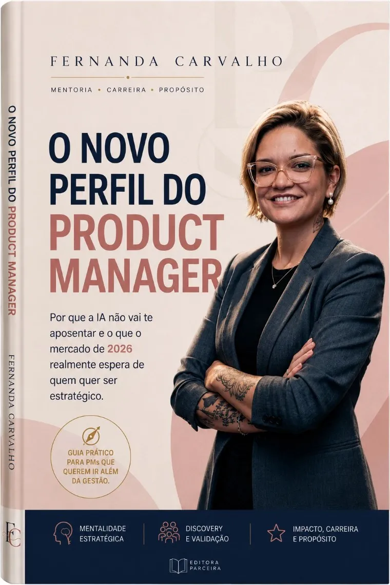 Capa do livro O Novo Perfil do Product Manager, de Fernanda Carvalho